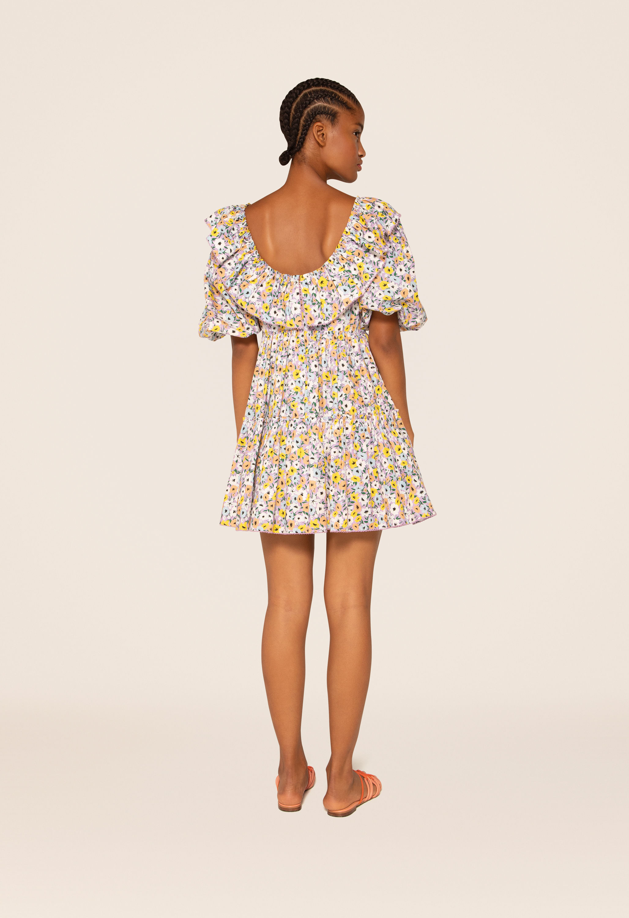 Flor La Fania Lila Mini Dress