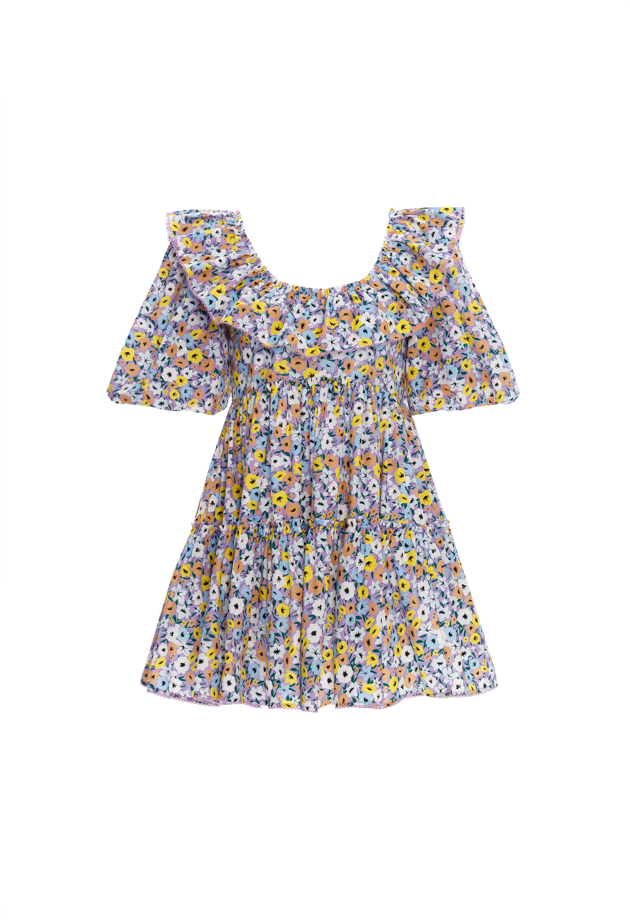 Flor La Fania Lila Mini Dress