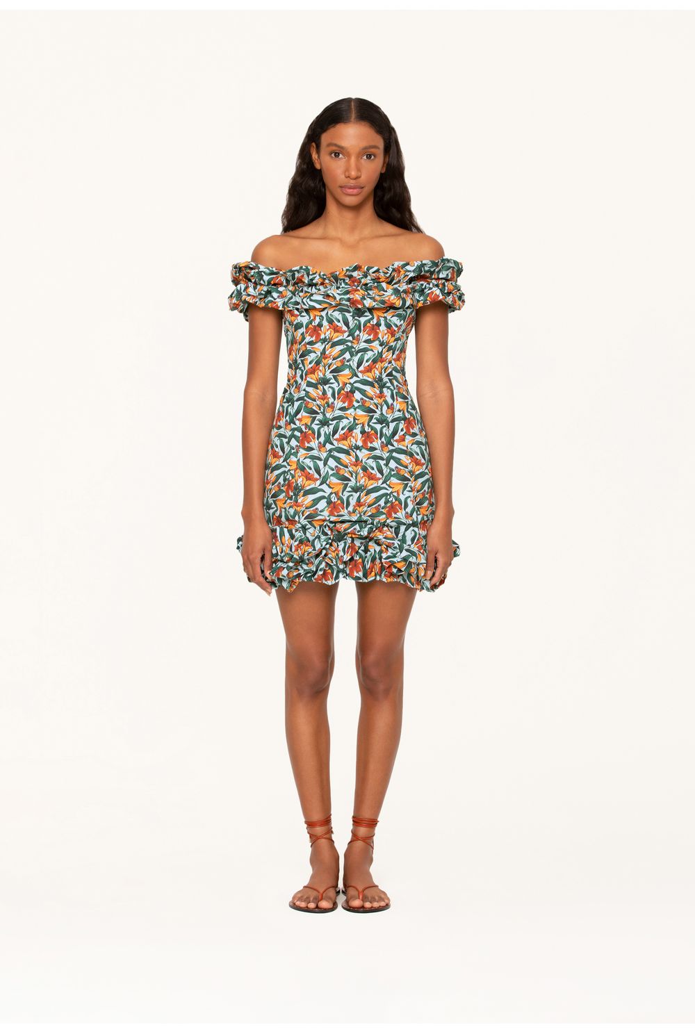 Jardín Monarca Azul Mini Dress
