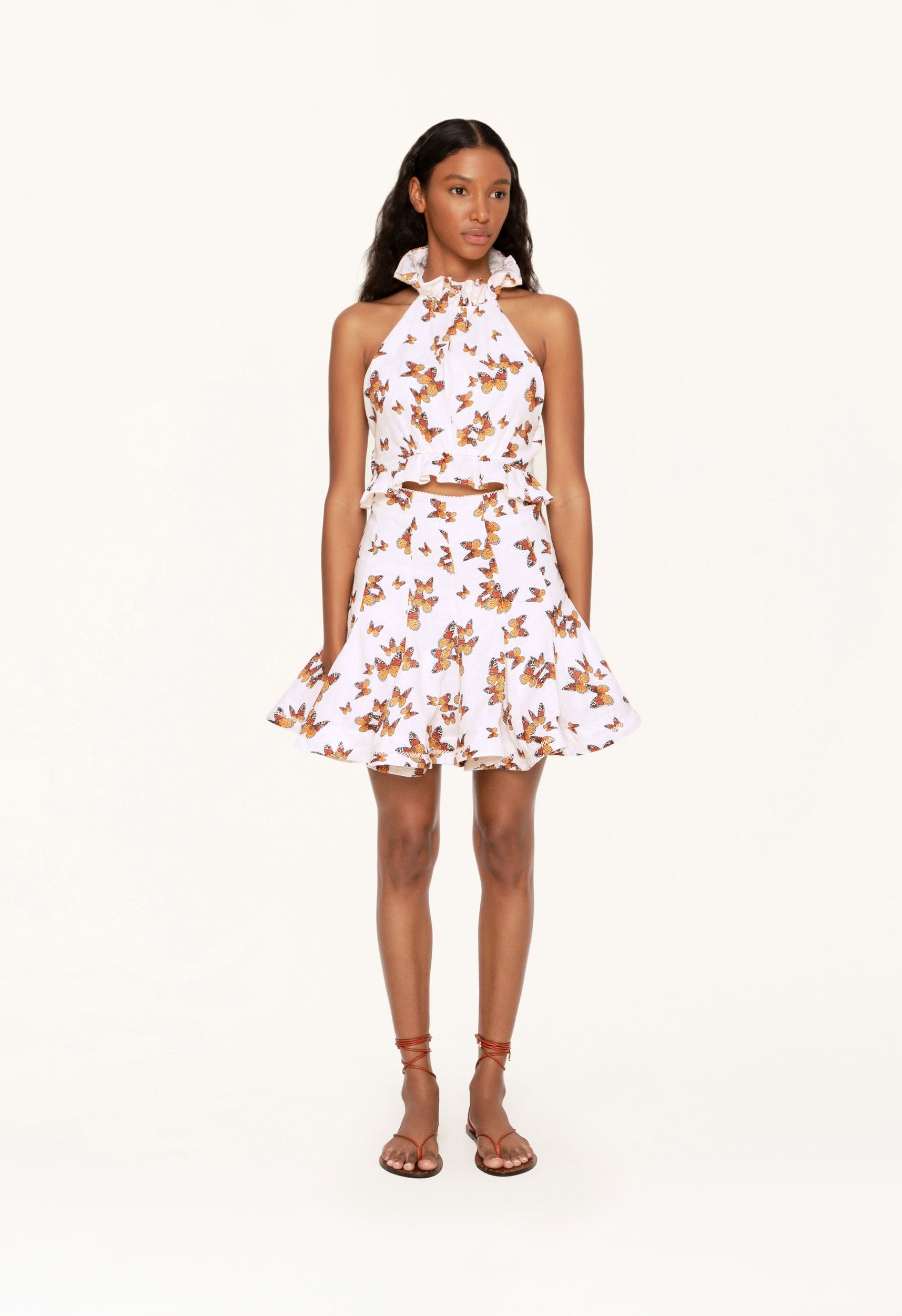 Cerezo-Monarca-Crema-Mini-Skirt