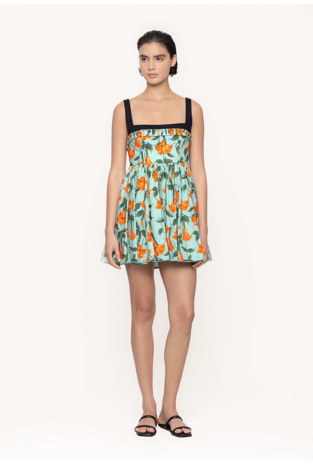 Hierbabuena Sabanero Dorado Cotton Poplin Mini Dress