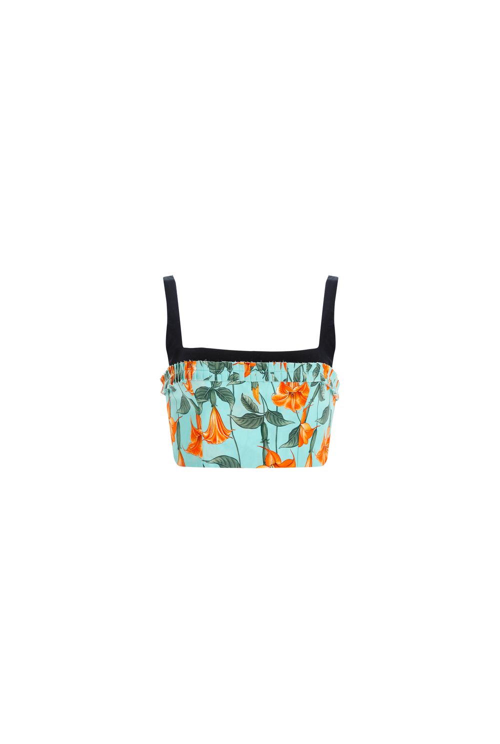 Nectarina Sabanero Dorado Cotton Poplin Cropped Top