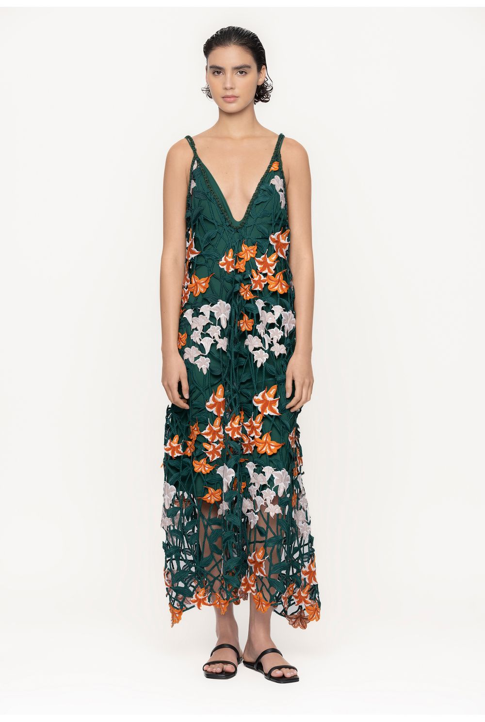 Hierbaluisa Sabanero Nocturno Crochet Maxi Dress