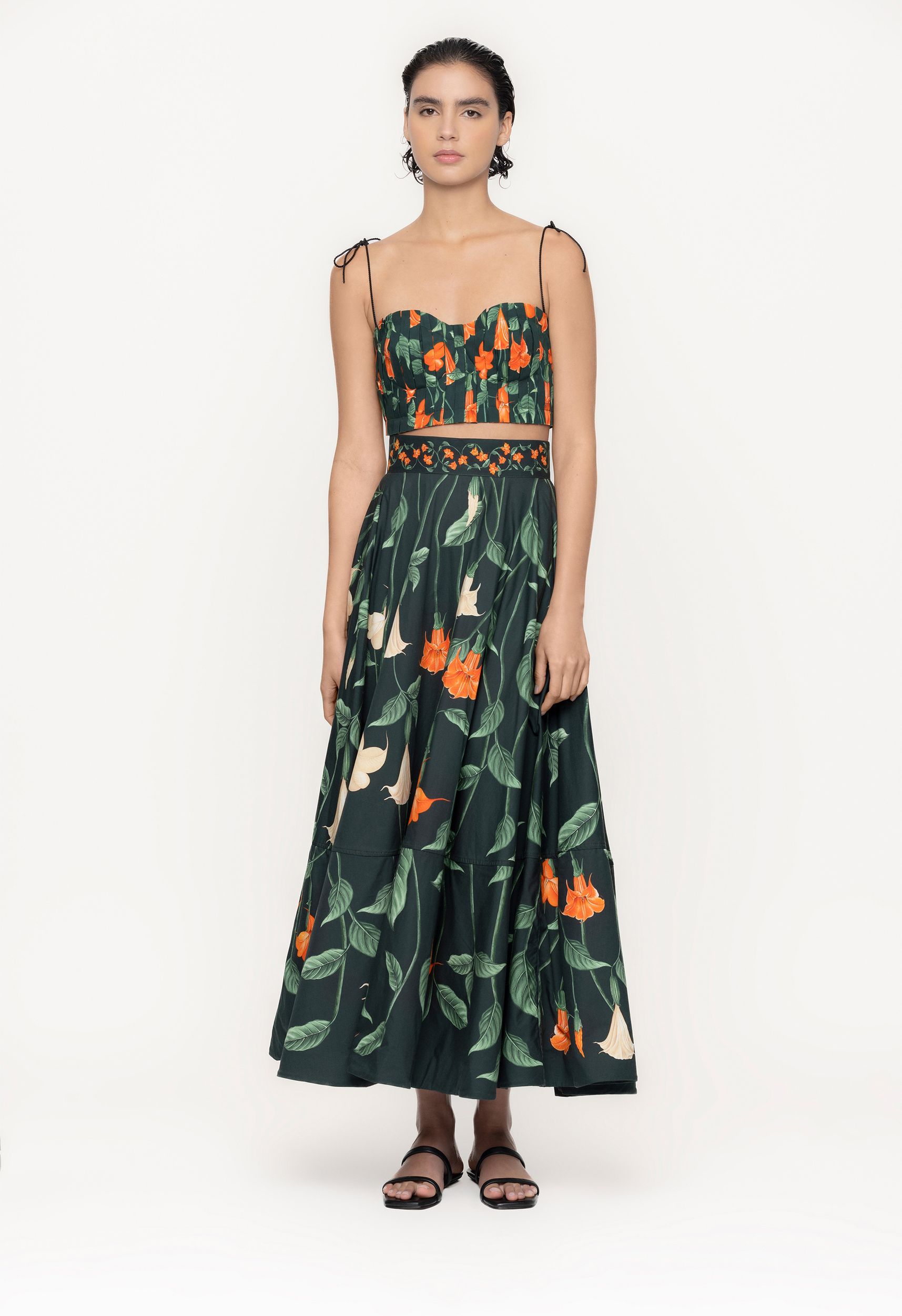 Moringa-Sabanero-Noctruno-Cotton-Poplin-Maxi-Skirt