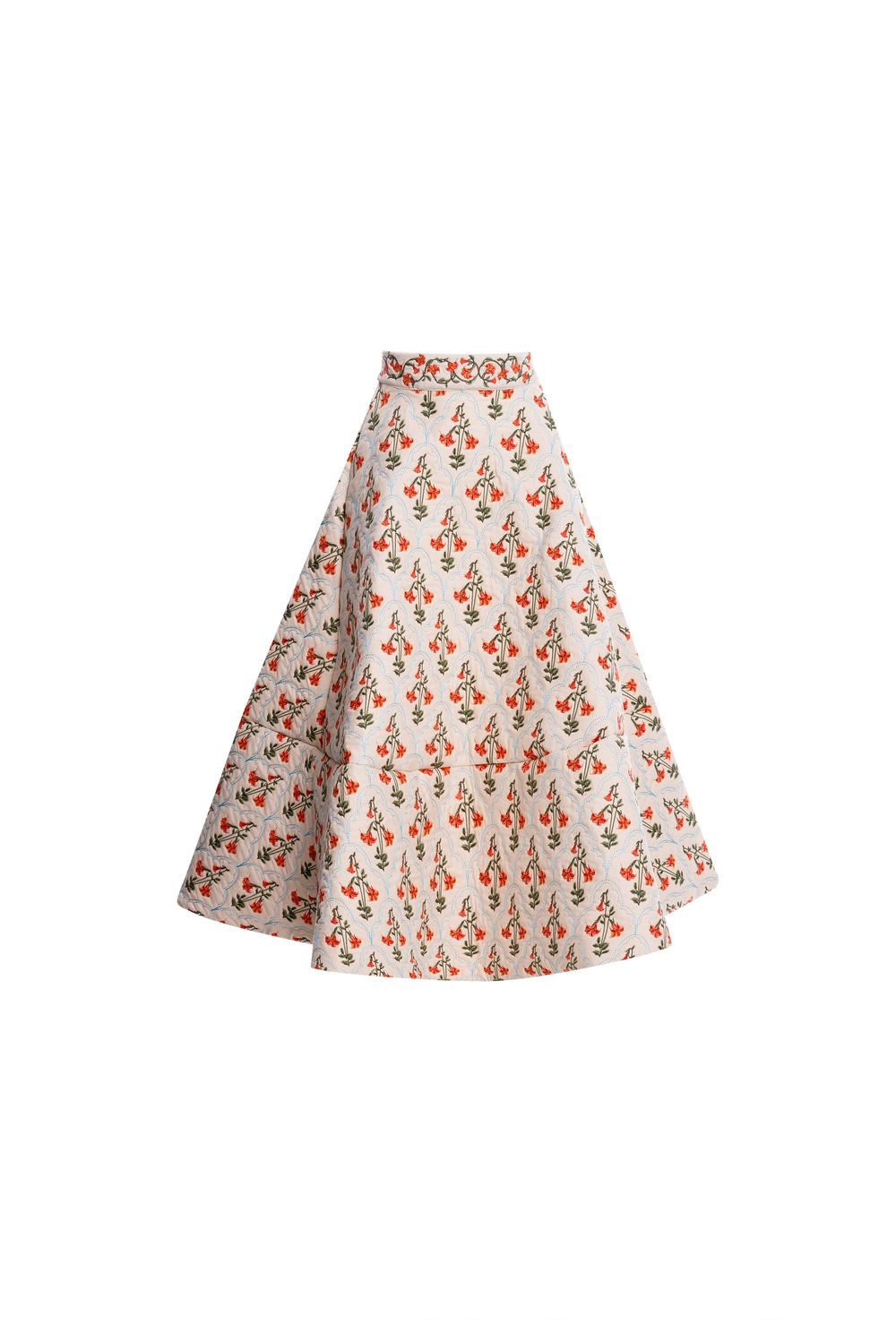 Bergamota Sabanero Atardecer Cotton Poplin Maxi Skirt