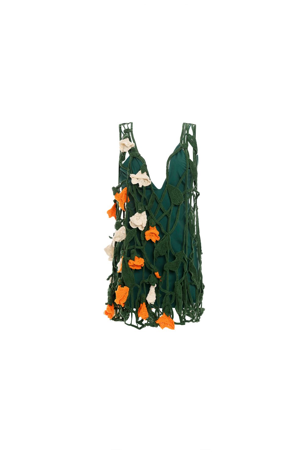Sauco Sabanero Nocturno Crochet Mini Dress