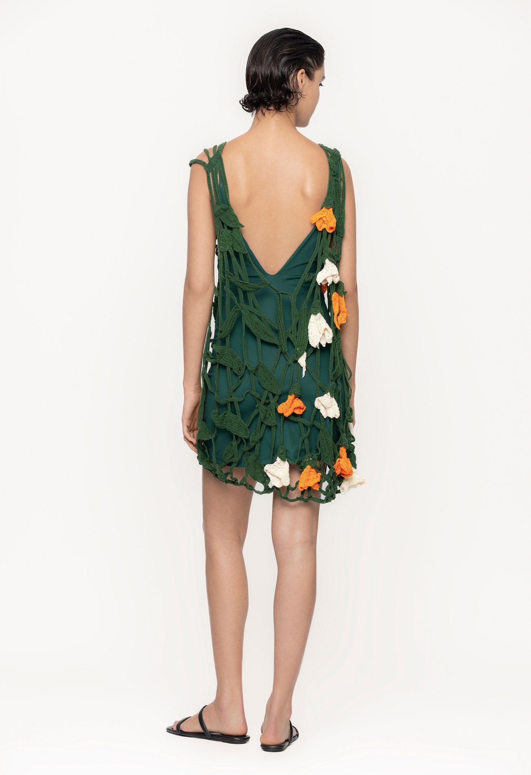 Sauco-Sabanero-Nocturno-Crochet-Mini-Dress