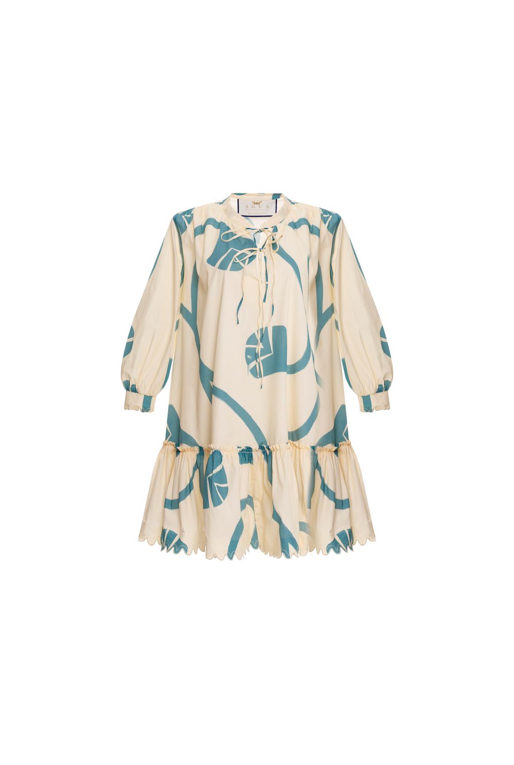 Colonial Geométrico Cotton Mini Dress