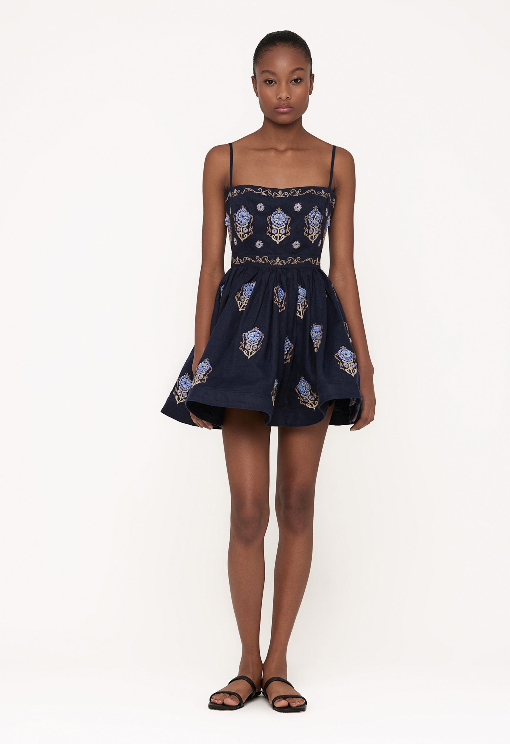 Sapucai-Mosaico-Hand-Embroidered-Linen-Mini-Dress-11962-1