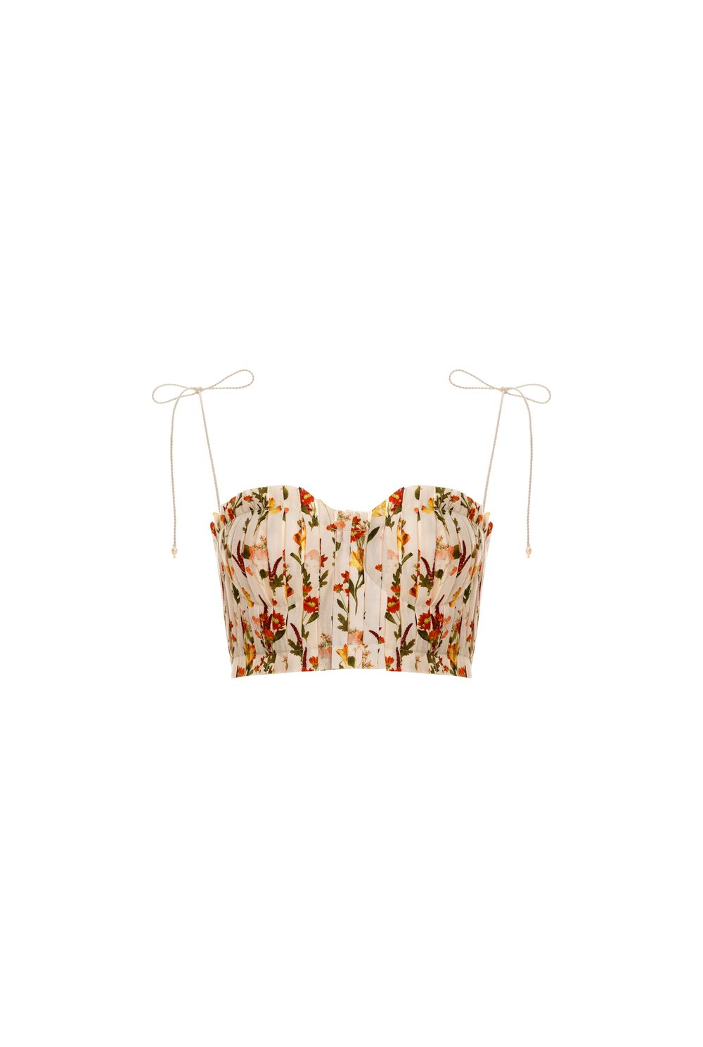 Moringa Clementina Linen Cropped Top