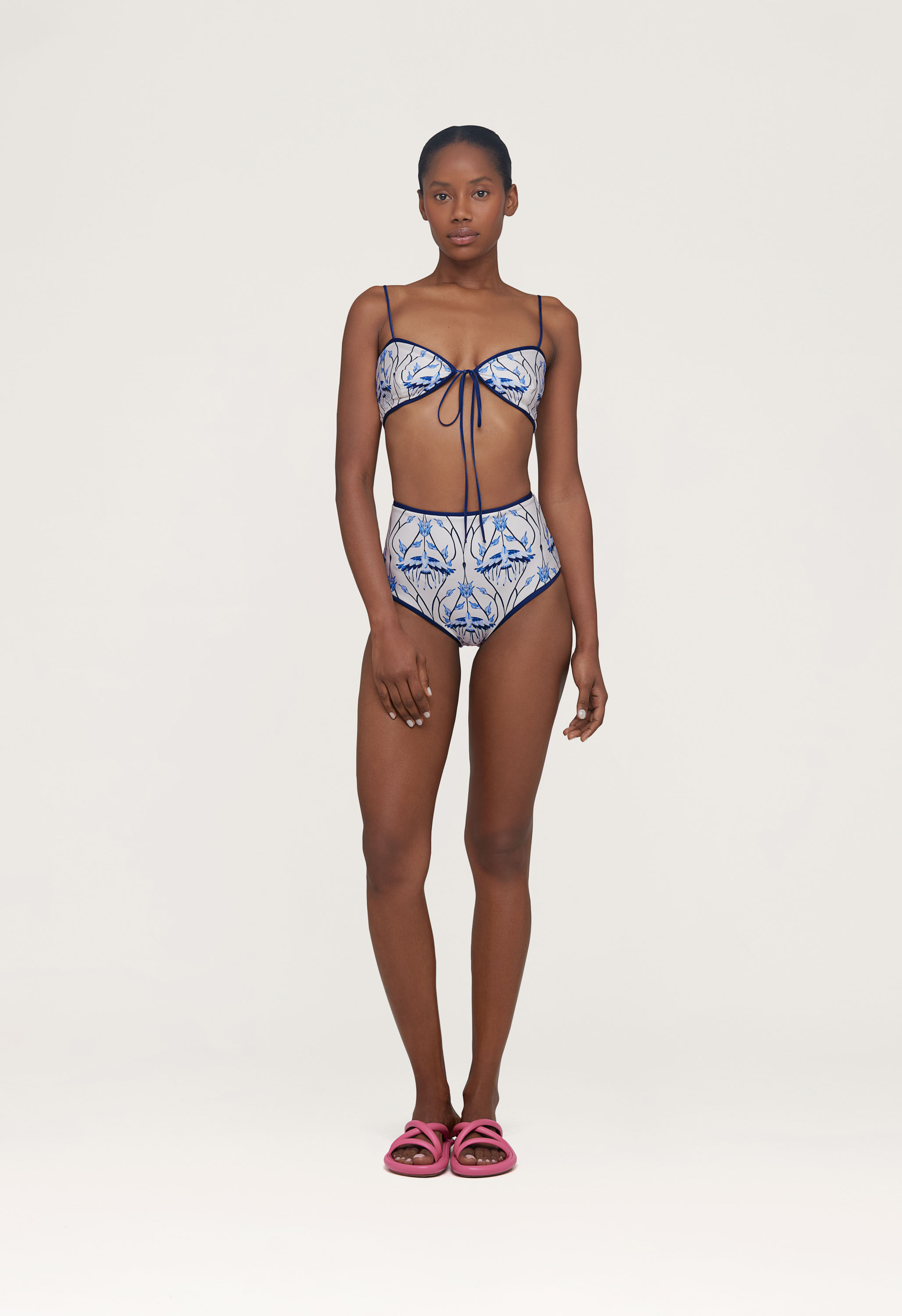 + NET SUSTAIN Margaret Cometa printed recycled bikini top
