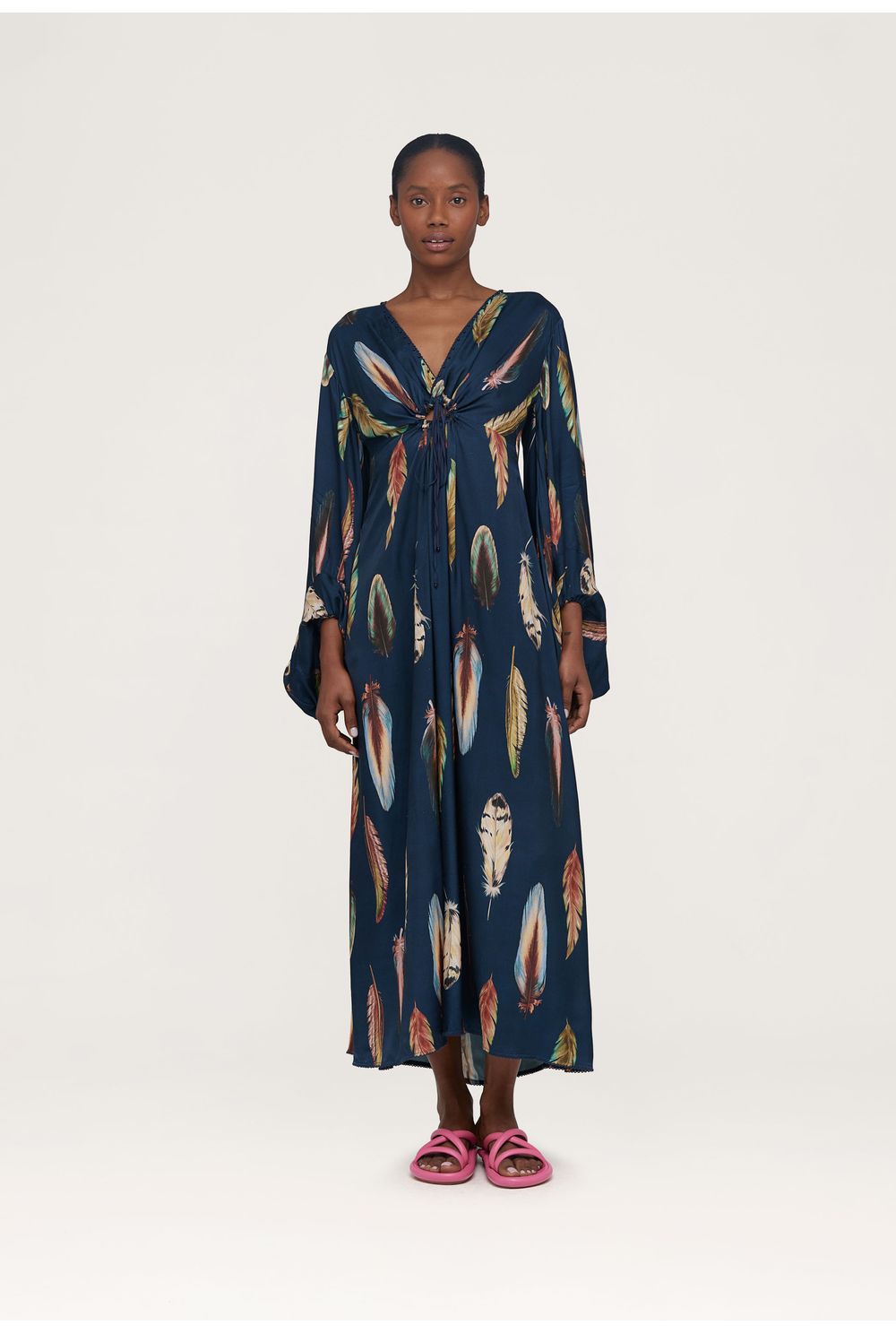 Francisca Pluma Viscose Kaftan