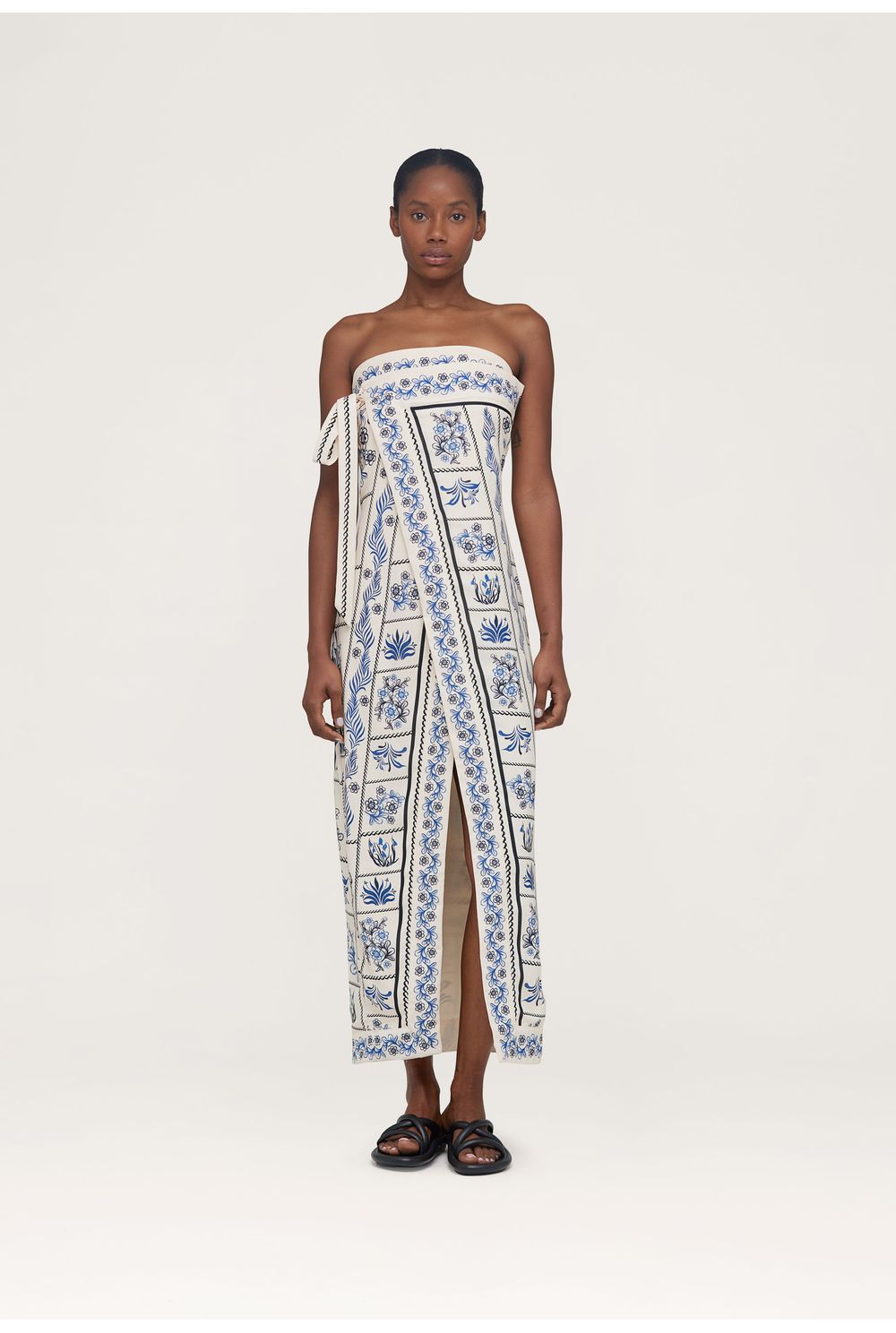 Noche Tinaja Linen Maxi Dress