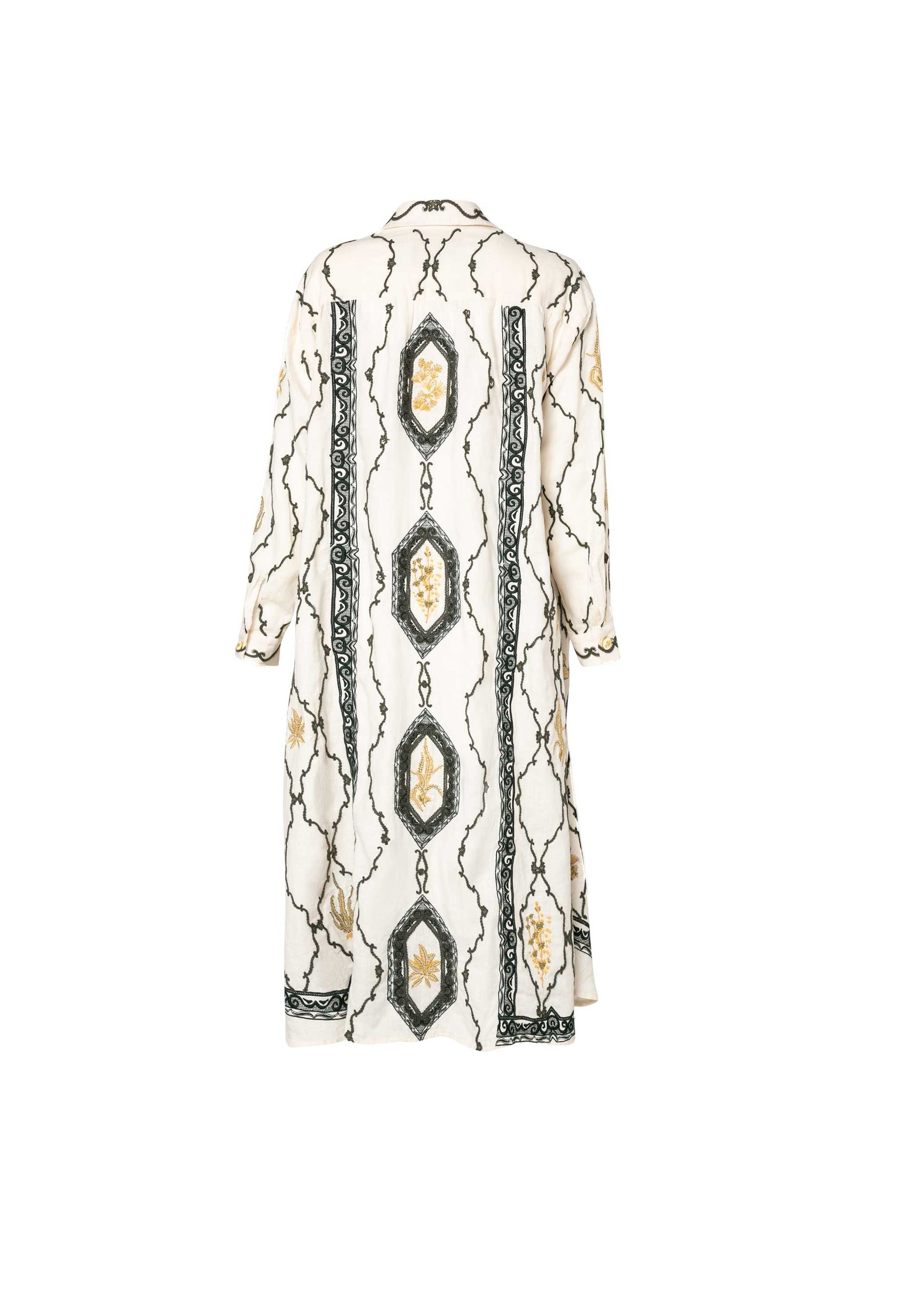 Frida Calado Embroidered Maxi Shirt